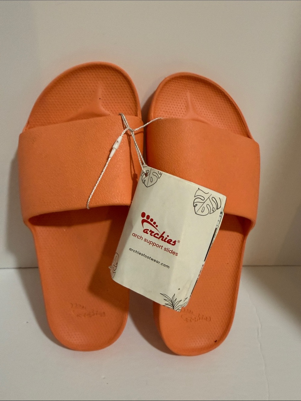 Archie’s Women's Slide Unisex Sandals in Orange Size 6